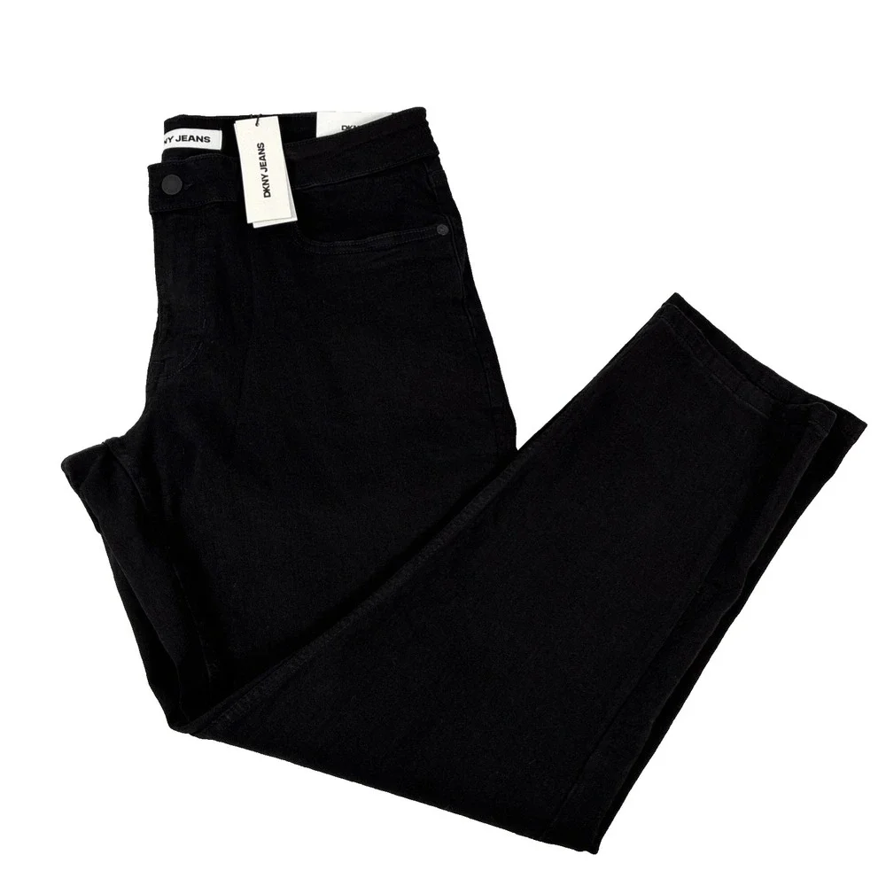 New Mens DKNY Jeans Bedford Slim Black Denim Size 34x29 NWT $79
